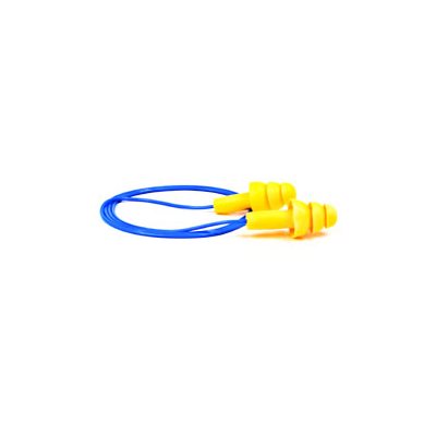 E-A-R UltraFit Corded Earplugs 340-4004, Hearing Conservation, in Poly Bag, 400 PR / Case