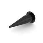 Black Plastic Cone Each